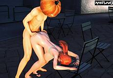 in this hentai, nami gets completely destroyed by intense action