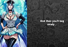 I submit as the prisoner of General Esdeath in this choice-based joi game with degradation and domination