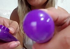 Trucker's wife obsessed with her vibrator!