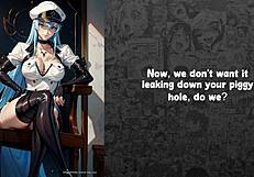 I submit as the prisoner of General Esdeath in this choice-based joi game with degradation and domination