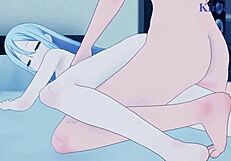 Kanade yoisaki and mafuyu asahina engage in intense sex in project sekai hentai