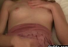 Shy amateur performs brave striptease