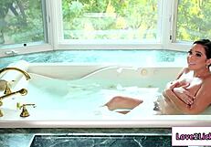 kendra licks karlee's hairy pussy passionately