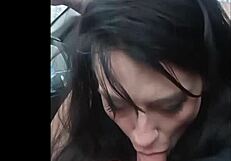 Roadside Deepthroat Blowjob Tease