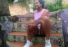 Stepsister Licks Ass in Public Sex Scene with Anal