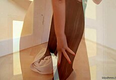 Hungarian sexy blond Bambi in erotic makeover scenes 😍