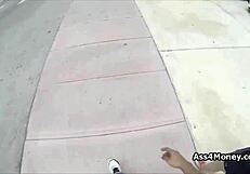 Broke Teen 18+ Transitions From Payphone To Sucking Cock Outdoors