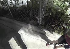 Broke Teen 18+ Transitions From Payphone To Sucking Cock Outdoors