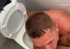 Public cruisin' adventures at Barcelona gay beach Mar Bella