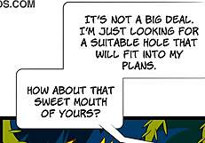 alien monsters tie up space women for wild fucking in this horny webcomic.