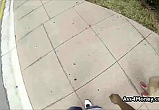 Broke Teen 18+ Transitions From Payphone To Sucking Cock Outdoors