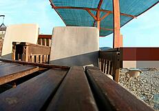 Milf flashes without panties outdoor