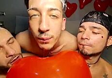 Pablo Bravo Fucks Marcos Rush In Wild Orgy! Neron And Angel Join.