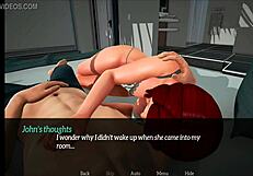 عائلتي الجديدة 13 مع مراهقة 18+ بنية ناضجة طيز كبير لعبة وقذف منزلي