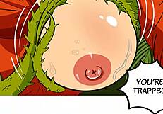 alien monsters tie up space women for wild fucking in this horny webcomic.