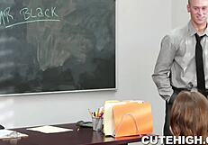 Ariana Grande in hot erotic role play with cock sucking and spanking