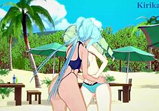 saint-germain and cagliostro dive into wild LESBIAN PLAY and FUTANARI SEX - symphogear hentai