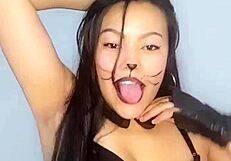 A European MILF gets a prostate massage with a happy ending