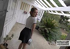 Beautiful girl gets facial and pussy fingering in one scene