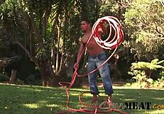 cum meat - biker hunk gay public anal