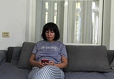 A muslim boy gets disturbed when his french stepmother sucks his big cock