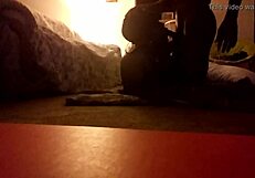 big ass juicy brown chick suck then fucked at home, banging doggystyle