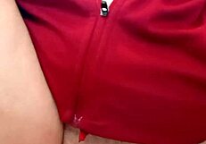 Mature Exhibitionist Pisses with Open Pussy Exposed