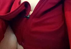 Rijpe exhibitioniste pist met open kut bloot