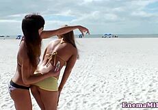 Bizarre Enema Fetish Babes Rimming On Beach