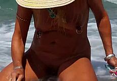 Nippleringlover Hot Nude Beach Multiple Pussy Piercings Extreme Stretched Nipple Piercings