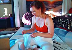 Mature girlfriend tries on new dress!