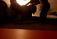 big ass juicy brown chick suck then fucked at home, banging doggystyle