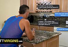 Cute twink says he’s ready for his first step-daddy experience