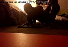 big ass juicy brown chick suck then fucked at home, banging doggystyle