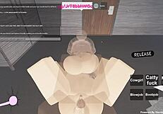 Once, a wild whore rode a monster cock in cowgirl style for Roblox porn.
