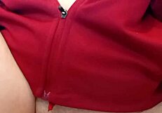 Mature Exhibitionist Pisses with Open Pussy Exposed