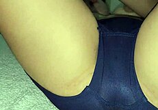 Beautiful Latina stepsister in hot action with a creampie surprise