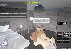 Once, a wild whore rode a monster cock in cowgirl style for Roblox porn.