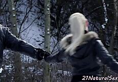 Beautiful European Girlfriend Rides Lover's Cock in Glamorous Amateur Scene