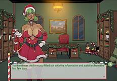 Claus Secret Surprise Xmas Hentai Game Ep 3 Mrs Santa Tease Us With Her Underskirt Anal Plug