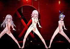 Honkai star rail clara&march 7th&silverwolf hentai mmd