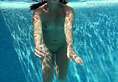 jessica caught the producer's eye with her sexy underwater vibe