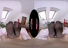 Beautiful blonde makes an arrangement and gets satisfied in a POV video