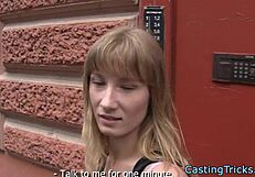 Amateur Babe Sucks Cock In Casting Then Banged