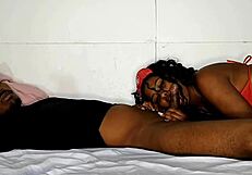 Black Couple Wakes Up For Rough Fucking With Big Cock