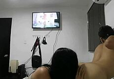 Intense ass sucking from Venezuelan girlfriend in web chat