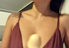 Horny After Party, Using Realistic Dildo - Claudia Bavel