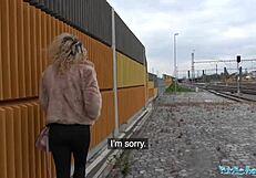 i got this spanish babe with a shaved pussy drilled outdoors in public. damn, she’s hot!