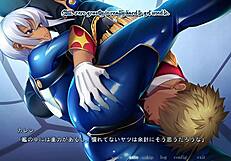 in this hentai scene, kyonyuu gunjin shihai saimin stirs deep emotions with hypnosis and control