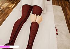 Hot Massage Therapy Session Leads to Intimate Touching and Relaxation